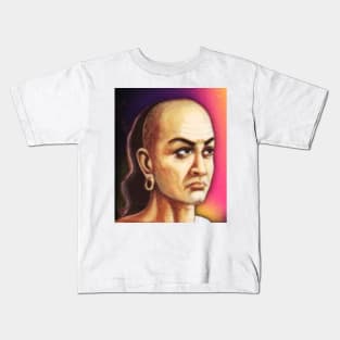 Chanakya Portrait | Chanakya Artwork Kids T-Shirt